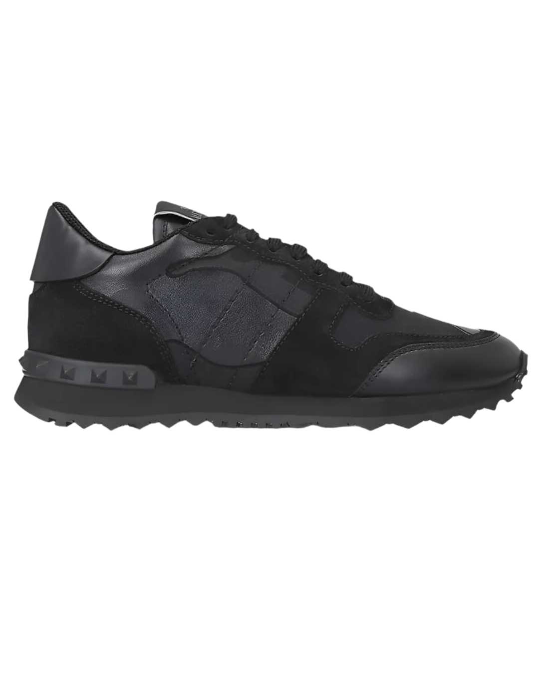 Valentino Garavani Rockstud Camo Trainer - Black
